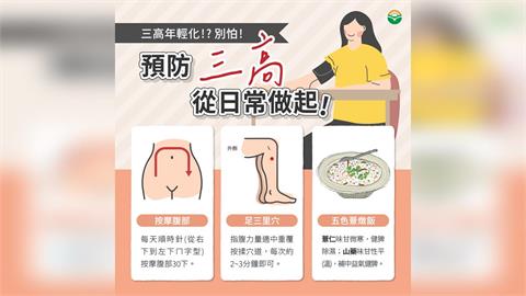 三高年輕化別怕 中醫師教你用食療養生