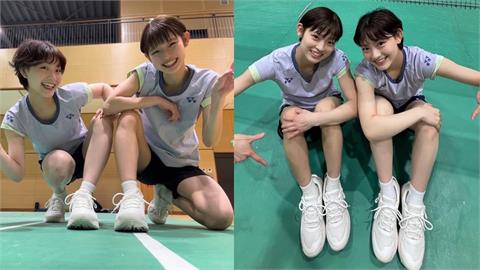 羽球／「可愛到犯規」！宮崎友花、田口真彩同款穿搭5.8萬人搶看　網暴動：直接出道