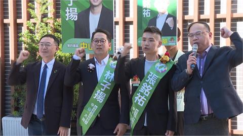 搶進北市議會！　民進黨雙選將林子揚、張銘祐頭香登記