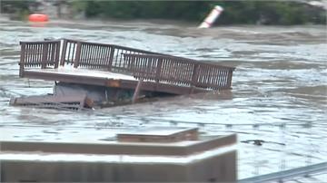 水位一天暴漲逾10米 德州洪災大淹水