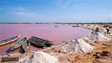 塞內加爾「玫瑰湖」重現粉紅奇景　採鹽與觀光業迎復甦