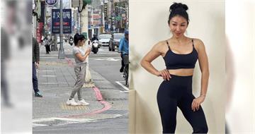 娛樂報報／筋肉媽媽不畏寒短袖上街　等紅燈結實身材藏不住