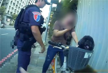 騎共享單車上人行道　攔查36歲女意外查獲依托咪酯