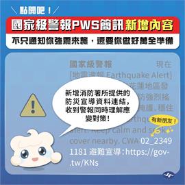 懶人包一次看！國家級警報改版了　氣象署：簡訊新增2重點