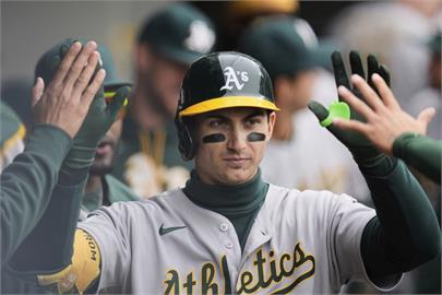 MLB(影)／大谷翔平、法官都靠邊站　運動家23歲重砲登全壘打王寶座