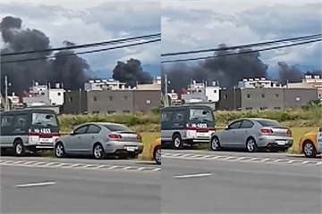 快新聞／OH-58D戰搜直升機墜毀新竹空軍基地 現場濃煙狂竄2員送醫