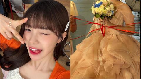 韓籍啦啦隊女神李多慧近日受邀參加來台後第一對粉絲情侶的婚禮，更透露自己也希望未來能在台灣舉辦婚禮。（圖／翻攝自李多慧Threads）