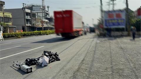 高雄路竹車禍！大貨車與機車碰撞　2菲籍移工魂斷輪下