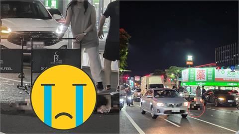 快訊／高中孕婦「無照慘摔」遭後車輾過！「胎死命危」6旬肇逃女到案了