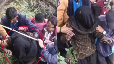 印度婦人慘遭惡熊襲擊「臉被撕爛」！獨躺深山1夜「奇蹟生還」畫面曝光