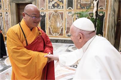 天主教宗方濟各讚星雲大師　與佛教共祈世界和平
