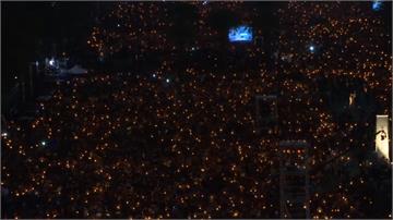 六四30週年／天安門事件30週年 香港18萬人參加燭光晚會