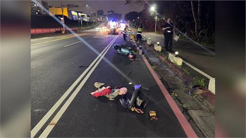 快新聞／下班遇劫！新莊姊妺騎車自摔遭撞　姊姊搶救後宣告不治