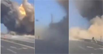 伊朗反擊了！以國建物遭飛彈擊中「秒竄火光、煙塵」　爆炸畫面曝