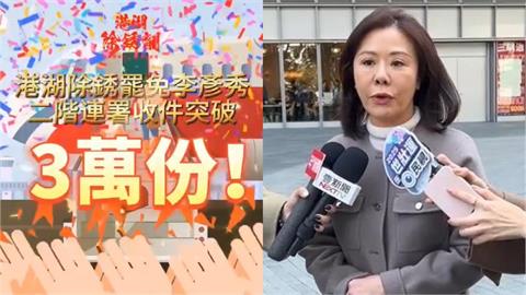快新聞／二階過關！李彥秀罷免連署破3萬　罷團怒：把台灣民主出賣給極權中國