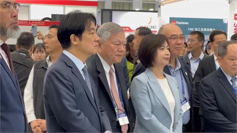 賴總統訪工具機展　請託業者提醒藍白「國防別打折」