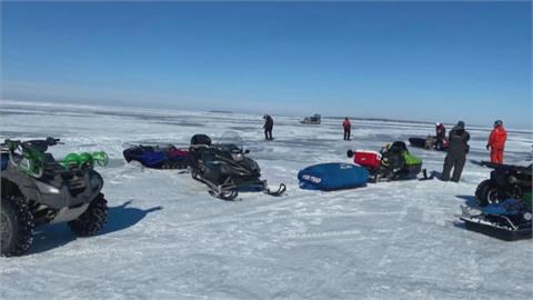 美俄亥俄州伊利湖浮冰斷裂　18人驚險困冰上