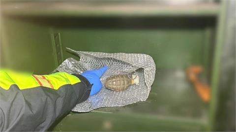 八十歲阿嬤整理舊物驚見"手榴彈"　　防爆小組確認"1比1仿真"虛驚一場