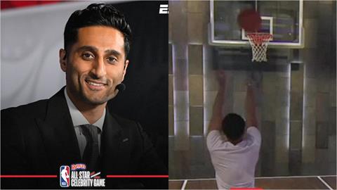 NBA(影)／當記者變成全明星！聯盟爆料大神參戰明星週自曝「我是射手也很會運球」