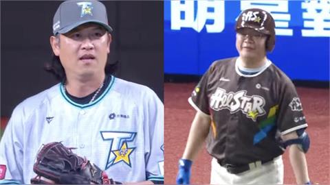 中職(影)／蔡其昌「代打」對決王建民！啟用ABS系統還敲安！球迷笑讚：會長是有的