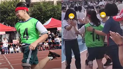 「比冠軍更耀眼」小6女童先天無膝蓋骨！穿鐵鞋奔向終點…全班棄名次為她圓夢