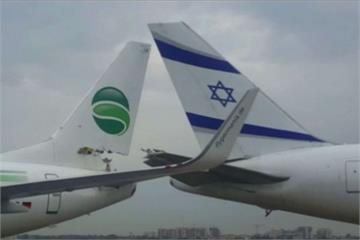 以色列本古里機場傳意外 兩客機機尾相撞