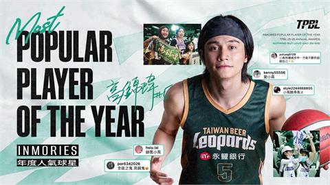 籃球／高國豪飲恨！雲豹高錦瑋蟬聯TPBL年度人氣球星　場內外正能量獲球迷青睞