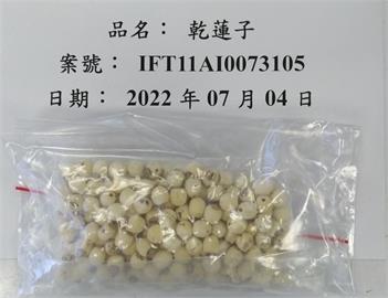 快新聞／中國「乾蓮子」黃麴毒素超標10倍　食藥署攔下5940公斤退運銷毀