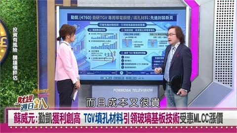 財經週日趴（影）／蘇威元：勤凱獲利創高 引領玻璃基板技術受惠MLCC漲價