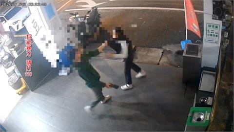無妄之災！桃園情侶吵架互毆　無辜店家慘被砸