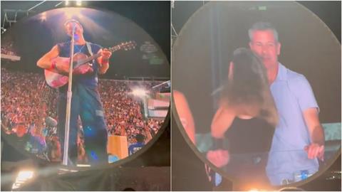 才抓包「偷情男女貼貼」鏡頭繼續拍！Coldplay主唱「這句超貼心」網笑翻