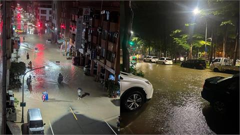 豪雨炸高雄美術館淹成河！30分鐘「神速退水」對比圖曝光　網改口不罵了