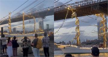 墨西哥軍艦撞擊美布魯克林大橋　釀35人受傷「4人傷重命危」