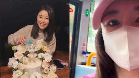 林心如一身粉紅搭公車！親曝上次坐「還在讀高中」49歲凍齡外貌曝光