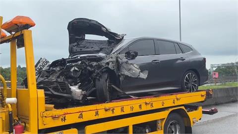 賠慘了　國3北上後龍段緩撞車連2天挨撞　維修費恐上百萬