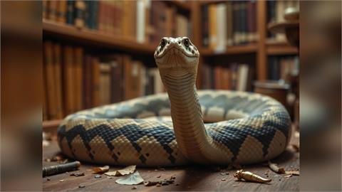 龍井圖書館台中婦邁大門 腳背一陣痛竟遭眼鏡蛇咬傷