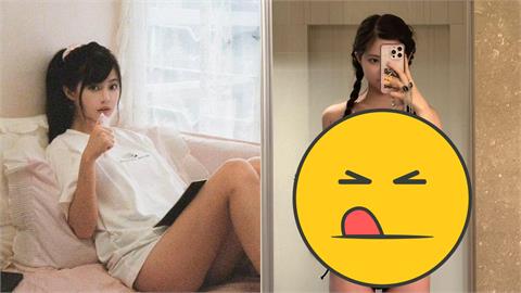 22歲「港版子瑜」被台灣熱到融化！「火辣偷渡」比基尼網嗨：女神好兇