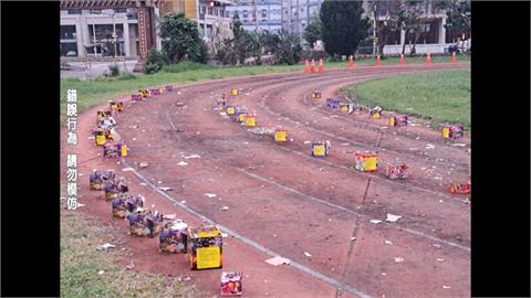 跨年夜闖宜蘭校園放煙火「留大量垃圾」！　校長無奈清掃