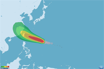 泰利颱風侵台路線北移 最快明日發布海陸警