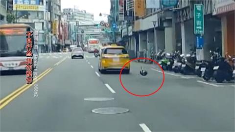 台灣大道「飛來安全帽」！　不肖人士躲騎樓惡意丟　警方出手了
