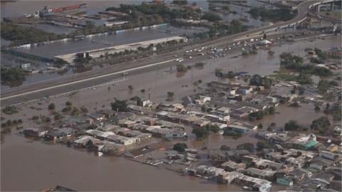 巴西南大河州洪災100死128失蹤　大量動物受困中