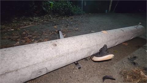 大貨車扯電線釀禍！　男子爬彰化藤山步道遭電桿砸傷