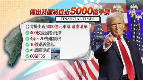 川普勝選軍售開綠燈？　美媒爆台灣提5千億軍購「含60架F-35」
