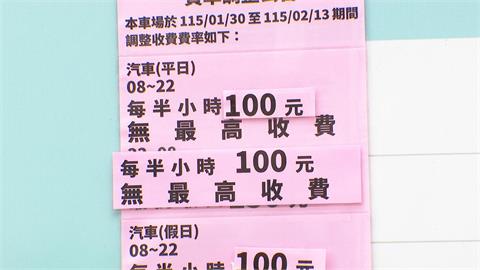 停車3小時要花6百!年貨大街旁停車場收費惹議