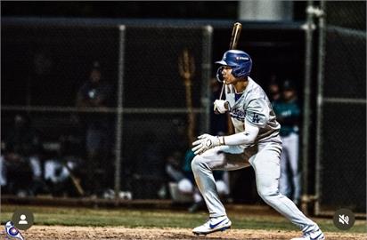 MiLB／柯敬賢夯長打續當四割柯男　道奇瘋狂打擊戰單場狂轟21分