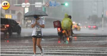 對流雲系發展旺盛　「10縣市」狂炸雨彈
