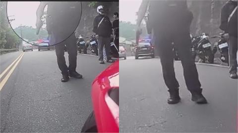 重機跑山遭「舉槍攔查」畫面曝光！被轟執法過當　台中警還原全過程：符合比例原則