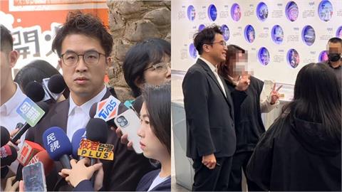 沈伯洋才錄完趙少康節目！「T台員工」秒湧上要合照簽名　網笑翻：造反啦