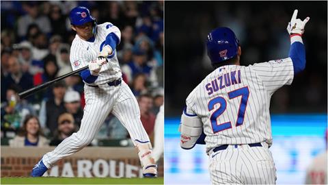 MLB(影)／天馬流星拳！鈴木誠也「連兩場炸裂」　助小熊奪八連勝寫55年罕見紀錄