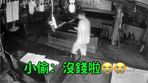 黃昏市場攤商監視器直擊犯案！　老闆開擴音器「勸離」小偷嚇壞